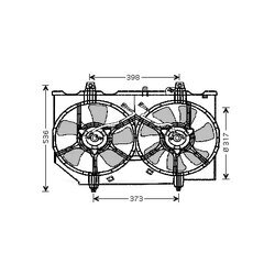 Ventilátor chladenia motora AVA QUALITY COOLING DN7513