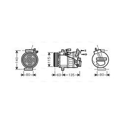 Kompresor klimatizácie AVA QUALITY COOLING DNK336