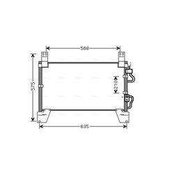 Kondenzátor klimatizácie AVA QUALITY COOLING DW5077