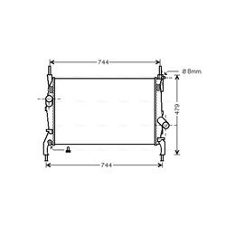 Chladič motora AVA QUALITY COOLING FD2404