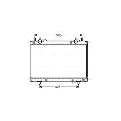 Chladič motora AVA QUALITY COOLING FT2207