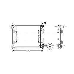 Chladič motora AVA QUALITY COOLING FTA2403