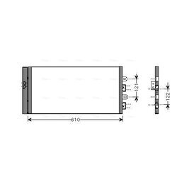 Kondenzátor klimatizácie AVA QUALITY COOLING FTA5298D