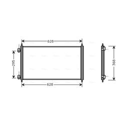 Kondenzátor klimatizácie AVA QUALITY COOLING HD5106