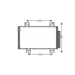 Kondenzátor klimatizácie AVA QUALITY COOLING HDA5236D