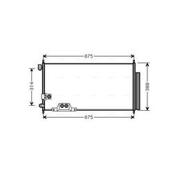 Kondenzátor klimatizácie AVA QUALITY COOLING HDA5239D