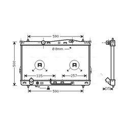 Chladič motora AVA QUALITY COOLING HY2078