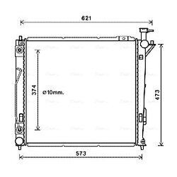 Chladič motora AVA QUALITY COOLING HY2339