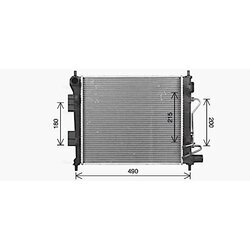 Chladič motora AVA QUALITY COOLING HY2589