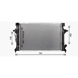 Chladič motora AVA QUALITY COOLING HY2596