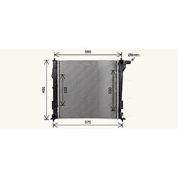 Chladič motora AVA QUALITY COOLING HY2597