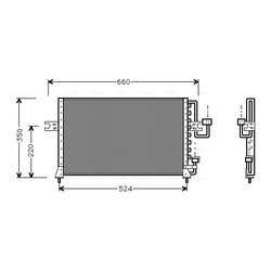 Kondenzátor klimatizácie AVA QUALITY COOLING HY5045