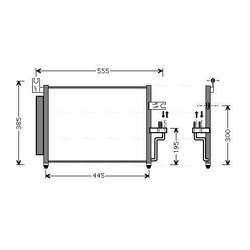 Kondenzátor klimatizácie AVA QUALITY COOLING HY5081D