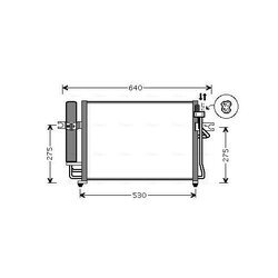 Kondenzátor klimatizácie AVA QUALITY COOLING HY5090D