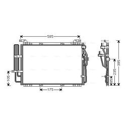 Kondenzátor klimatizácie AVA QUALITY COOLING HY5091D