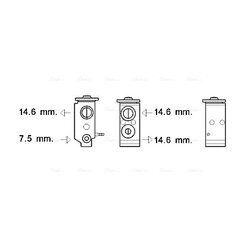 Expanzný ventil klimatizácie AVA QUALITY COOLING KA1277