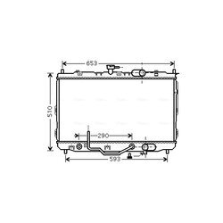 Chladič motora AVA QUALITY COOLING KA2073