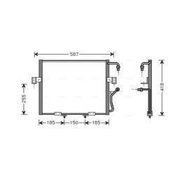 Kondenzátor klimatizácie AVA QUALITY COOLING KA5011