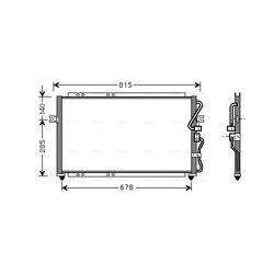 Kondenzátor klimatizácie AVA QUALITY COOLING KA5014