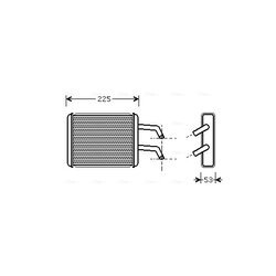 Výmenník tepla vnútorného kúrenia AVA QUALITY COOLING KA6109