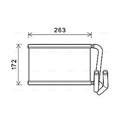 Výmenník tepla vnútorného kúrenia AVA QUALITY COOLING KA6169
