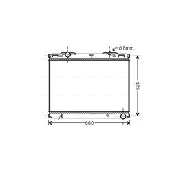 Chladič motora AVA QUALITY COOLING KAA2133