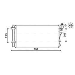 Kondenzátor klimatizácie AVA QUALITY COOLING KAA5148D