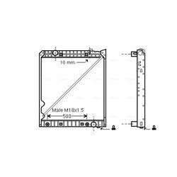 Chladič motora AVA QUALITY COOLING ME2193
