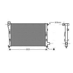 Chladič motora AVA QUALITY COOLING MS2281