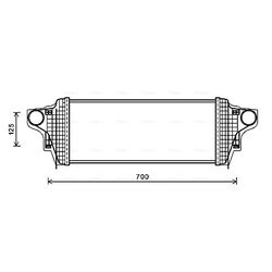 Chladič plniaceho vzduchu AVA QUALITY COOLING MSA4551