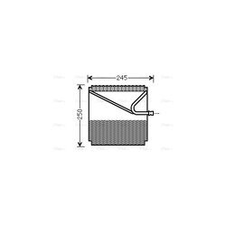 Výparník klimatizácie AVA QUALITY COOLING MSV454