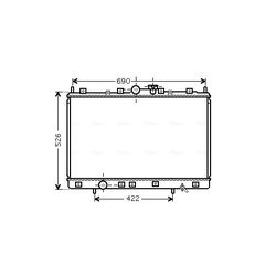 Chladič motora AVA QUALITY COOLING MT2189