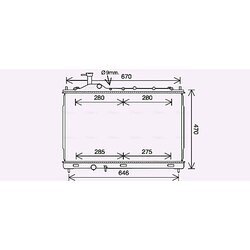 Chladič motora AVA QUALITY COOLING MT2268