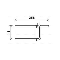 Výmenník tepla vnútorného kúrenia AVA QUALITY COOLING MTA6254