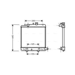 Chladič motora AVA QUALITY COOLING MZ2139