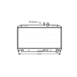 Chladič motora AVA QUALITY COOLING MZ2262