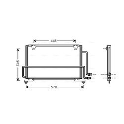 Kondenzátor klimatizácie AVA QUALITY COOLING MZ5108