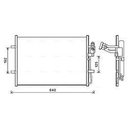 Kondenzátor klimatizácie AVA QUALITY COOLING MZ5281D