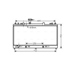 Chladič motora AVA QUALITY COOLING MZA2230