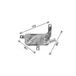 Chladič oleja automatickej prevodovky AVA QUALITY COOLING OL3708