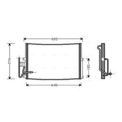 Kondenzátor klimatizácie AVA QUALITY COOLING OLA5274