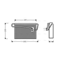 Výparník klimatizácie AVA QUALITY COOLING OLV167