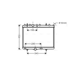 Chladič motora AVA QUALITY COOLING PE2255