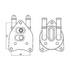 Chladič oleja automatickej prevodovky AVA QUALITY COOLING PE3432