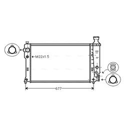 Chladič motora AVA QUALITY COOLING PEA2133