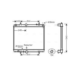 Chladič motora AVA QUALITY COOLING PEA2276