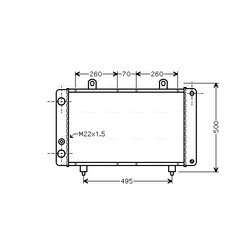 Chladič motora AVA QUALITY COOLING PEA2319