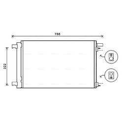 Kondenzátor klimatizácie AVA QUALITY COOLING PEA5364D