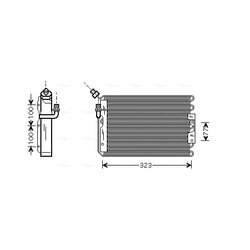 Kondenzátor klimatizácie AVA QUALITY COOLING PR5042