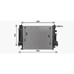 Chladič motora AVA QUALITY COOLING RT2658